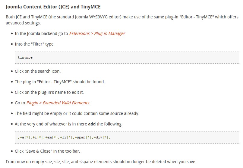Joomla Editor deaktivieren