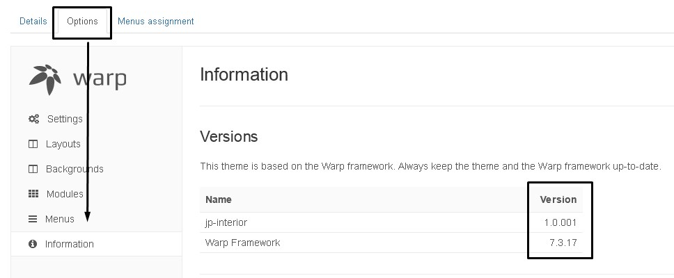 Warp Version