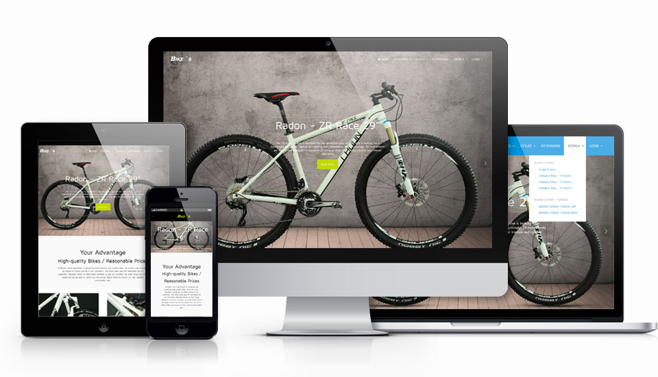 Joomla Template Bike