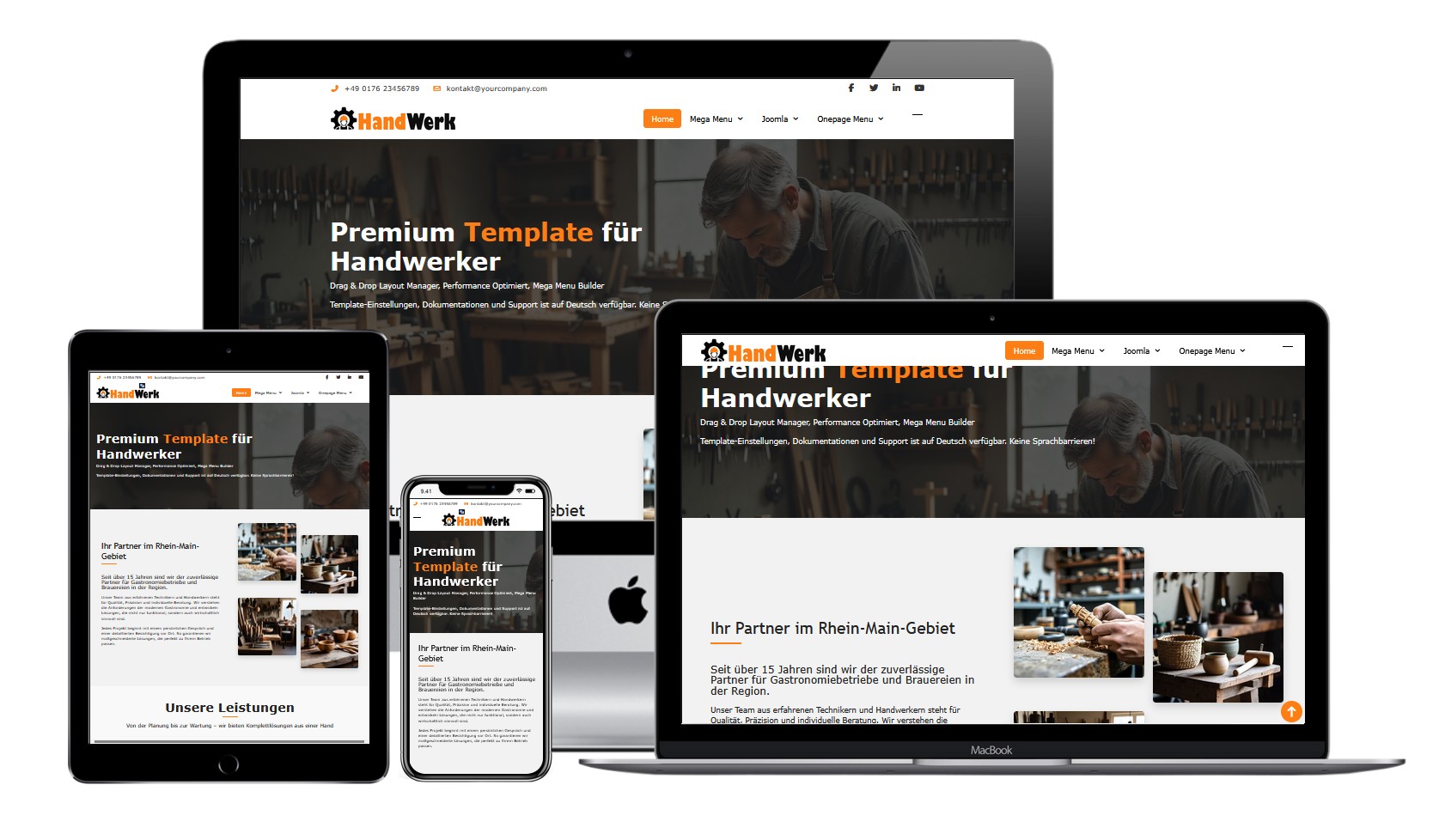 Joomla Template Handwerk