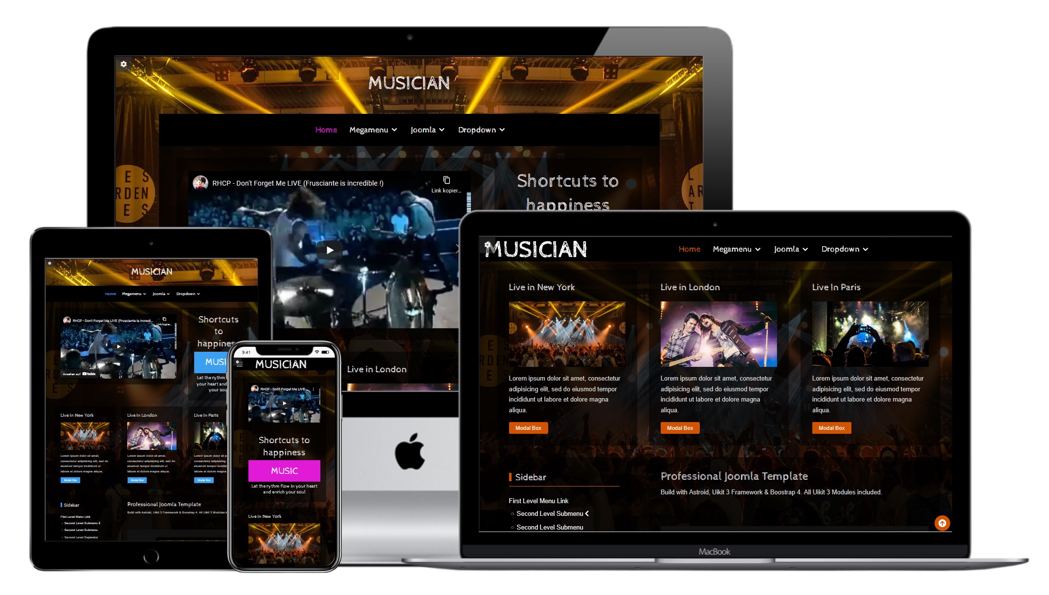 Joomla Template Musician