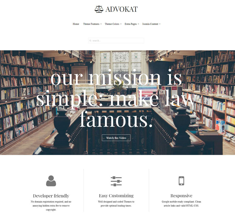 Joomla Template Advocat