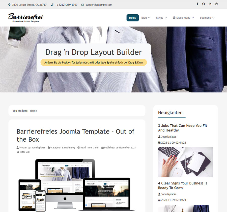 Joomla Template Accessible 