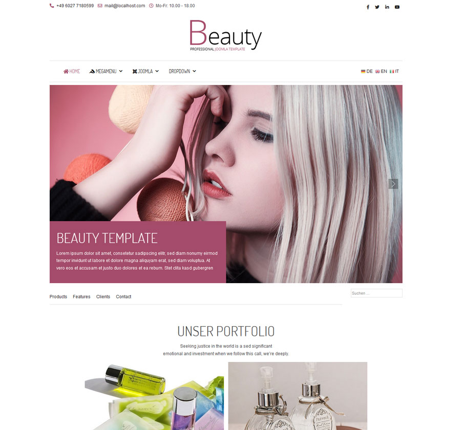 Joomla Template Beauty