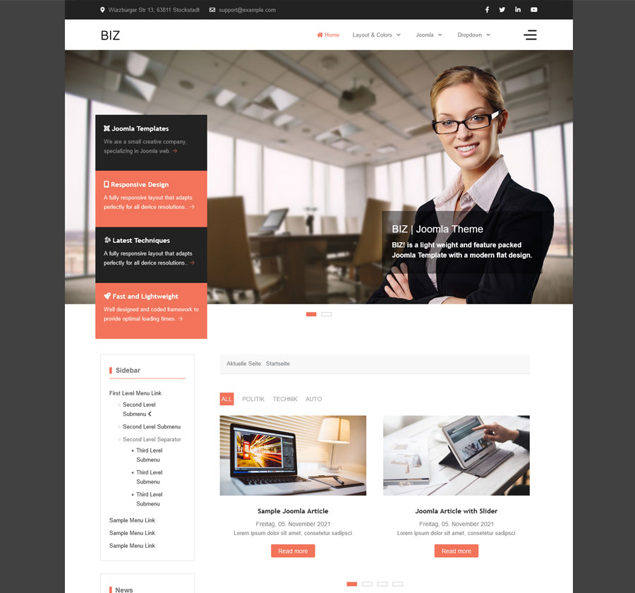 Joomla Template BIZ