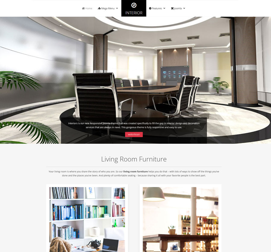 Joomla Template Interior