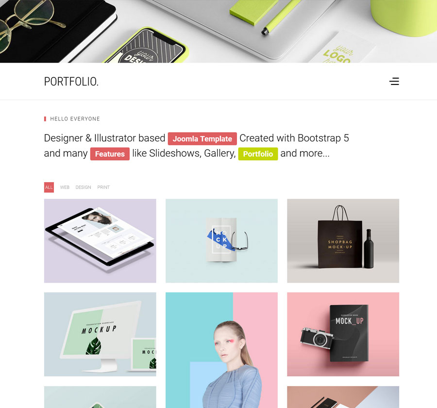 Joomla Template Portfolio