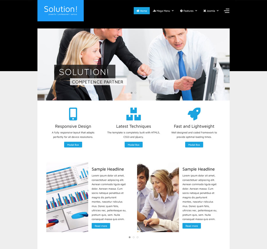 Joomla Template Solution